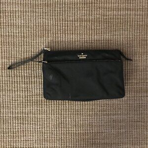 Kate Spade Black Diaper Clutch with diaper changing mat